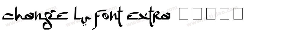 Change Lu Font Extra字体转换